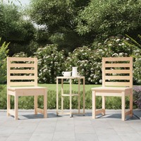  Garden Chairs 2 pcs 50x48x91.5 cm Solid Wood Pine