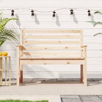  Garden Bench 109x48x91.5 cm Solid Wood Pine