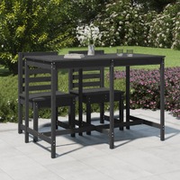  Garden Table Grey 159.5x82.5x110 cm Solid Wood Pine