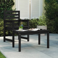  Garden Table Black 82.5x50.5x45 cm Solid Wood Pine