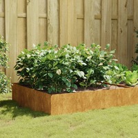  Garden Raised Bed 100x100x41 cm Corten Steel
