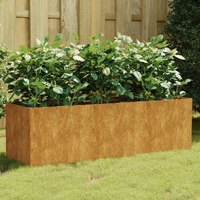  Garden Raised Bed 120x40x40 cm Corten Steel