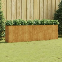  Garden Raised Bed 280x40x80 cm Corten Steel