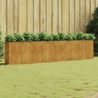  Garden Raised Bed 360x40x80 cm Corten Steel