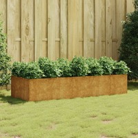  Garden Raised Bed 200x80x40 cm Corten Steel