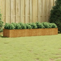  Garden Raised Bed 280x80x40 cm Corten Steel