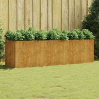  Garden Raised Bed 280x80x80 cm Corten Steel