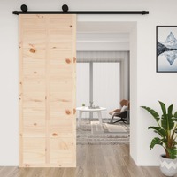  Barn Door 80x1.8x214 cm Solid Wood Pine