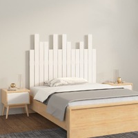  Wall Headboard White 95.5 cm Solid Wood Pine