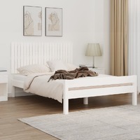  Wall Headboard White 140 cm Solid Wood Pine