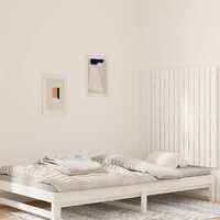  Wall Headboard White 95.5 cm Solid Wood Pine