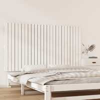  Wall Headboard White 159.5 cm Solid Wood Pine