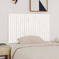  Wall Headboard White 140 cm Solid Wood Pine