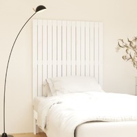  Wall Headboard White 95.5 cm Solid Wood Pine