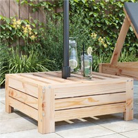  Parasol Base Cover Solid Wood Pine
