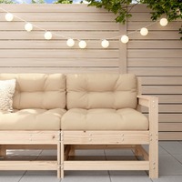  Garden Chair with Cushions Solid Wood Pine
