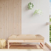  Garden Footstool 120x80 cm Solid Wood Pine