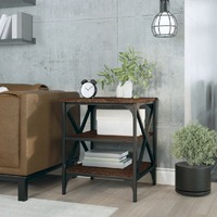  Side Table Brown Oak 40x42x50 cm Engineered Wood