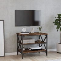  TV Cabinet Smoked Oak 60x40x50 cm Engineered Wood