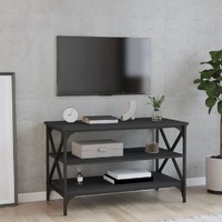  TV Cabinet Black 80x40x50 cm Engineered Wood