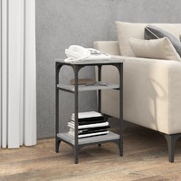  Side Table Grey Sonoma 35x30x60 cm Engineered Wood