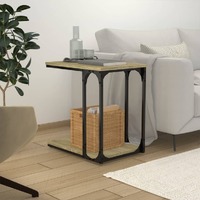  Side Table Sonoma Oak 50x35x52 cm Engineered Wood