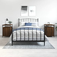  Bedside Cabinets 2 pcs Brown Oak 40x42x60 cm Engineered Wood