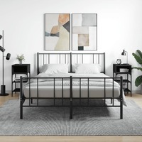  Bedside Tables 2 pcs Black 35x34.5x70 cm Engineered Wood