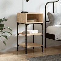  Bedside Table Sonoma Oak 35x34.5x70 cm Engineered Wood