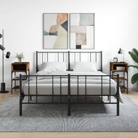  Bedside Tables 2 pcs Smoked Oak 35x34.5x70 cm Engineered Wood
