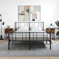  Bedside Tables 2 pcs Smoked Oak 40.5x31x60 cm Engineered Wood