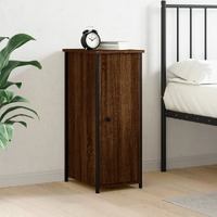  Bedside Cabinet Brown Oak 32x42x80 cm Engineered Wood