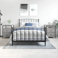  Bedside Cabinets 2 pcs Grey Sonoma 44x45x60 cm Engineered Wood