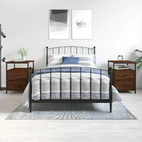  Bedside Cabinets 2 pcs Brown Oak 44x45x60 cm Engineered Wood
