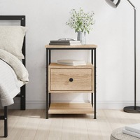  Bedside Cabinet Sonoma Oak 40x42x56 cm Engineered Wood