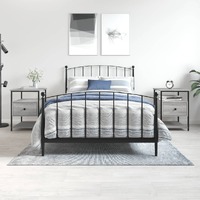  Bedside Cabinets 2 pcs Grey Sonoma 40x42x56 cm Engineered Wood