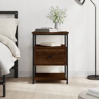  Bedside Cabinet Brown Oak 40x42x56 cm Engineered Wood