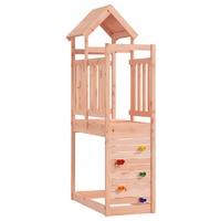  Play Tower with Rockwall 53x110.5x214 cm  Solid Wood Douglas