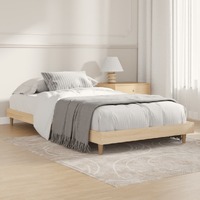  Bed Frame without Mattress Sonoma Oak 90x190 cm Engineered Wood