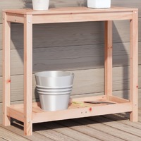  Potting Table with Shelf 82.5x35x75 cm Solid Wood Douglas