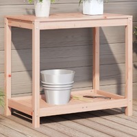  Potting Table with Shelf 82.5x50x75 cm Solid Wood Douglas