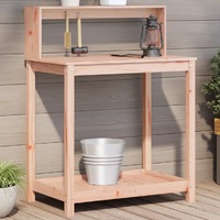  Potting Table with Shelves 82.5x50x109.5 cm Solid Wood Douglas