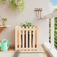  Garden Planter with Fence Design 70x70x70 cm Solid Wood Pine