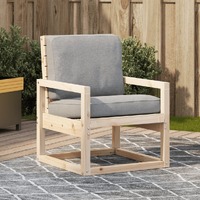  Garden Chair 57.5x63x76 cm Solid Wood Pine
