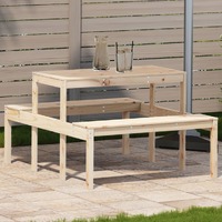  Picnic Table 110x134x75 cm Solid Wood Pine