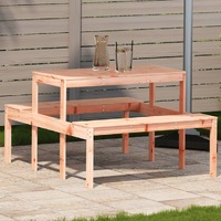  Picnic Table 110x134x75 cm Solid Wood Douglas
