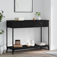  Console Table Black 100x34.5x75 cm Engineered Wood