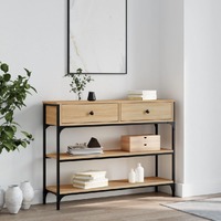  Console Table Sonoma Oak 100x25x75 cm Engineered Wood