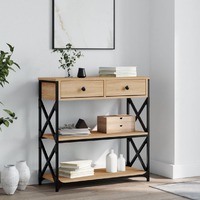  Console Table Sonoma Oak 75x28x75 cm Engineered Wood