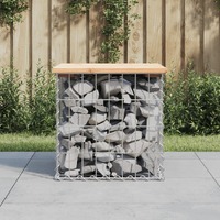  Garden Bench Gabion Design 43x44x42 cm Solid Wood Pine